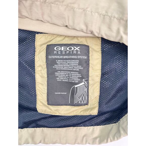 GEOX Men’s Utility Waterproof Jacket Beige Size Large - Picture 8 of 11